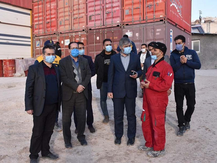 Jefe de la Organización de Industria, Minería y Comercio de la provincia de Markazi visita las minas de Ghasemifar